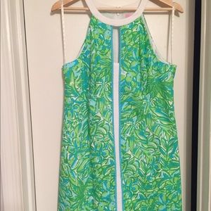 Lilly Pulitzer Pearl Shift in Green Parrot